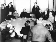 Beschlüsse der internationalen Konferenzen der Alliierten während des Zweiten Weltkriegs · Die britische Delegation unter der Leitung von U.